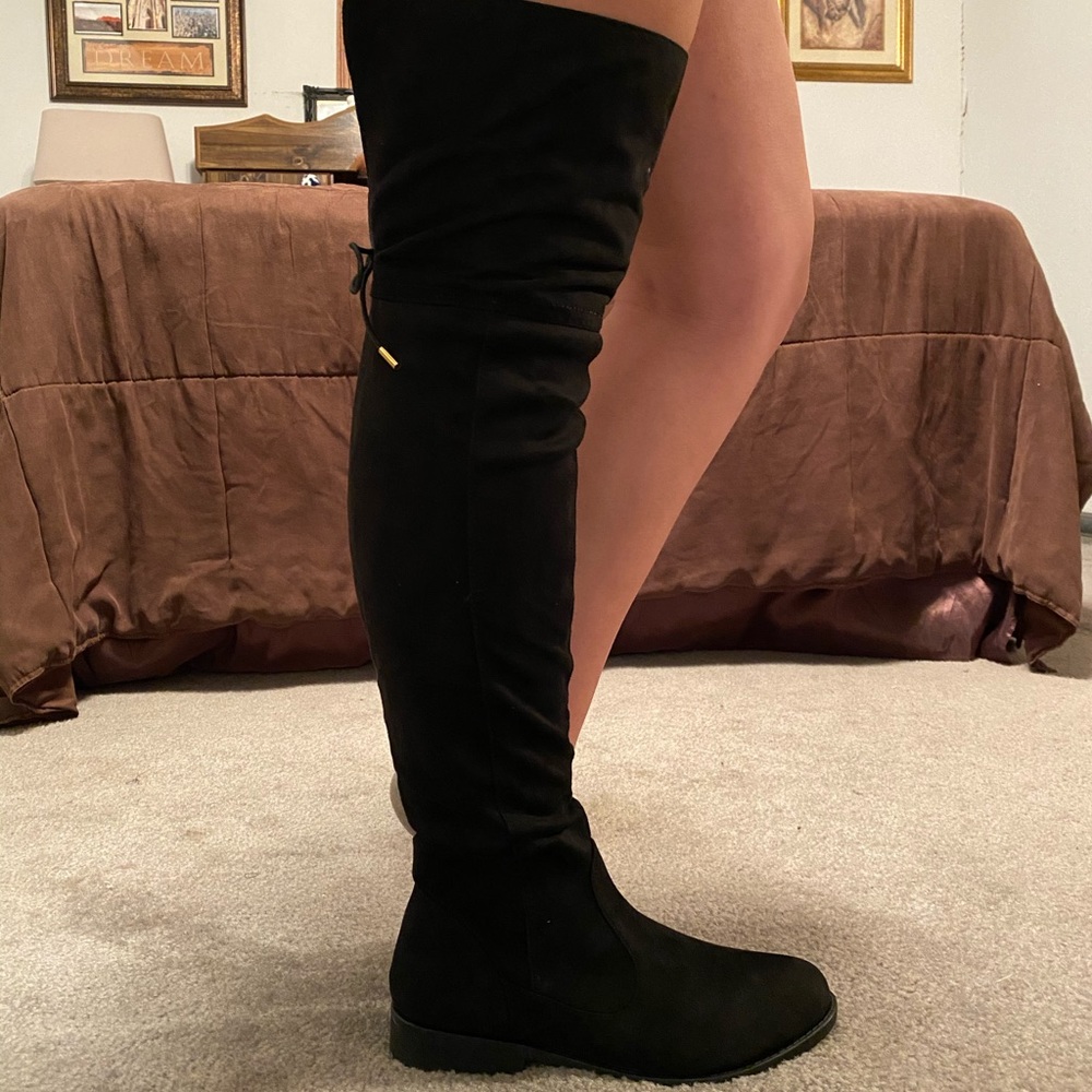 Thigh high qupid boots brand new